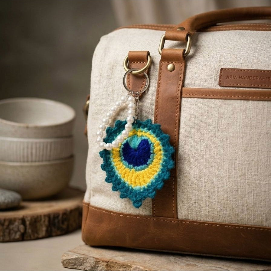Peacock Charm Keychain - Bookings Open for July